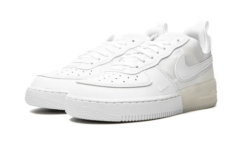 Nike Lifestyle Air Force 1 React 'Triple White' 