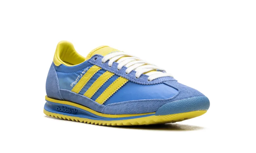 More Adidas Shoes SL 72 RS WMNS 'Sporty & Rich - Sweden Pack - Blue Yellow'