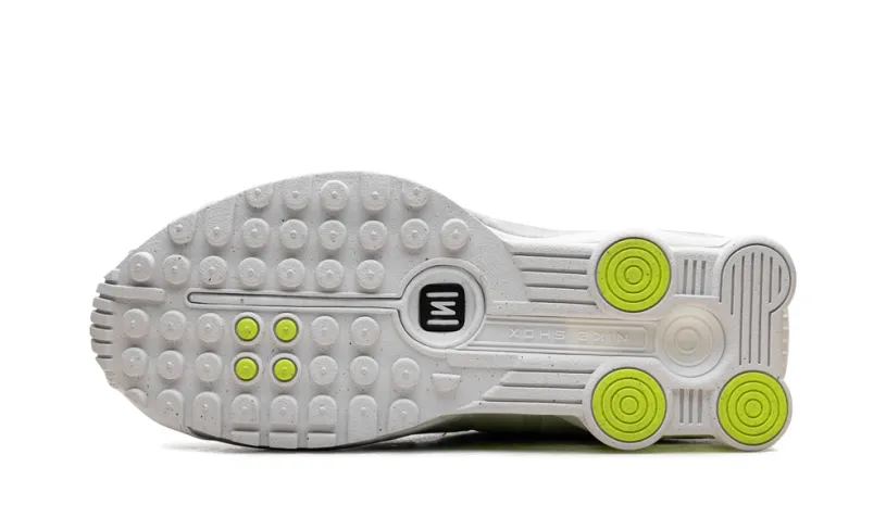 Nike Lifestyle Shox R4 WMNS 'White Metallic Silver Volt' 
