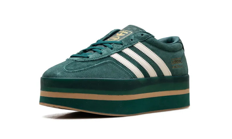 Adidas Gazelle Gazelle Stack WMNS 'Collegiate Green Cream White' 