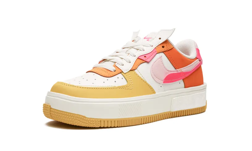Nike Lifestyle AIR FORCE 1 FONTANKA MNS WMNS 'Summit White Solar Flare Medium Soft Pink Hyper Pink' 
