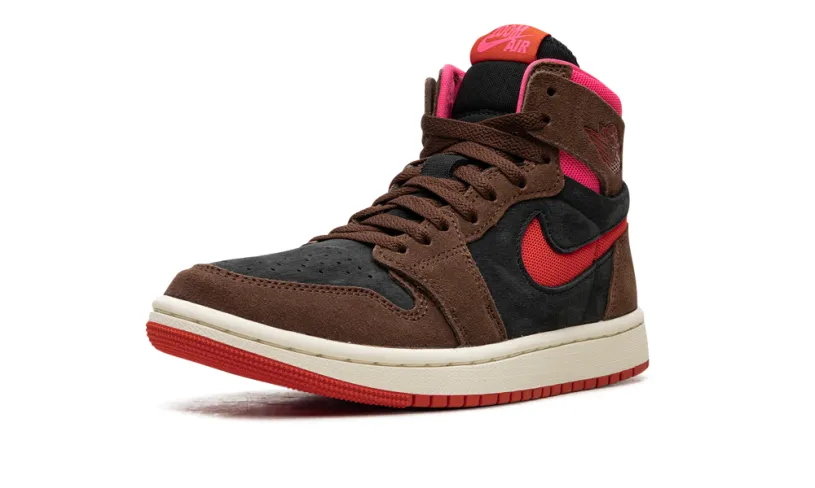 Air Jordan 1 AIR JORDAN 1 ZOOM AIR CMFT WMNS 'Cacao Wow Picante Red Black Hyper Pink' 