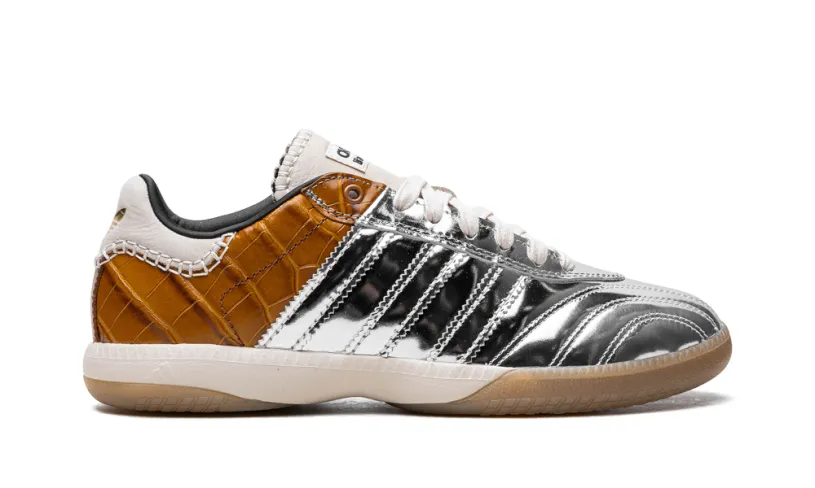 Adidas Samba Samba Millenium 'Wales Bonner - Silver Metallic   Easy Yellow' 
