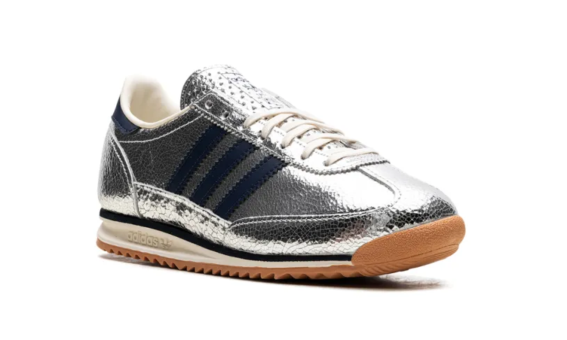 More Adidas Shoes SL 72 OG WMNS 'Silver Metallic Collegiate Navy' 