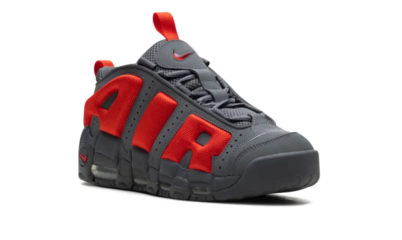Nike Basketball Air More Uptempo Low 'Dark Grey Light Crimson' 