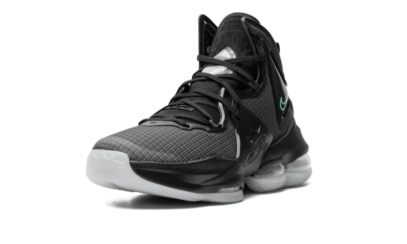 Nike Basketball LeBron 19 GS 'Black Green Glow' 