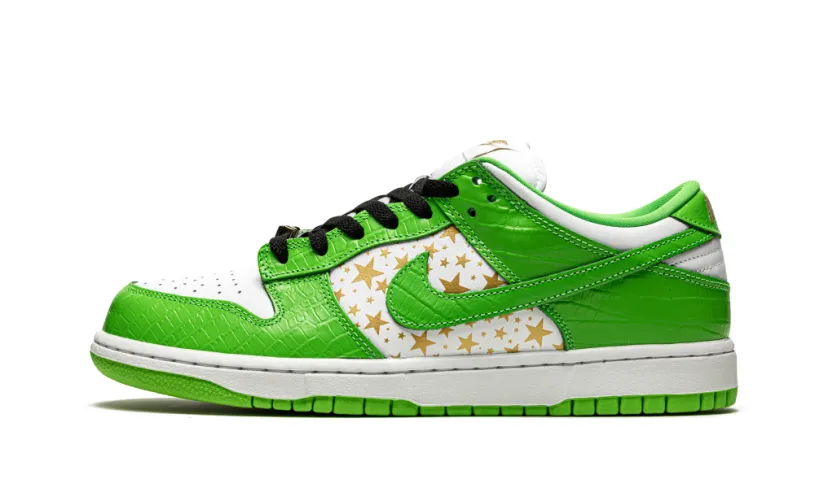 Nike Dunk SB Dunk Low 'Supreme - Stars - Mean Green'