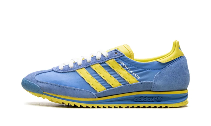 More Adidas Shoes SL 72 RS WMNS 'Sporty & Rich - Sweden Pack - Blue Yellow'