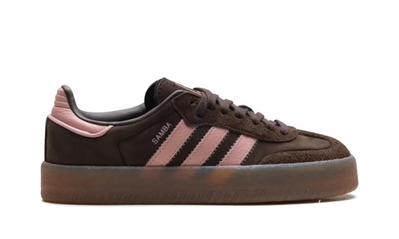 More Adidas Shoes Sambae WMNS 'Dark Brown Wonder Mauve' 