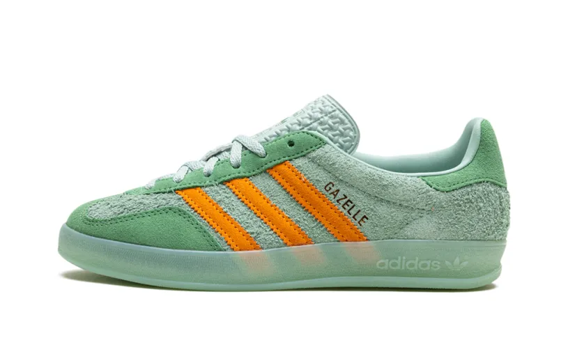 Adidas Gazelle Gazelle Indoor WMNS 'Hazy Green Crew Yellow' 