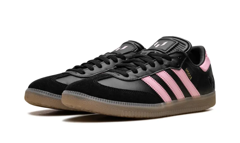 Adidas Samba Samba Messi Indoor 'Core Black / Gold Metallic / Gum'