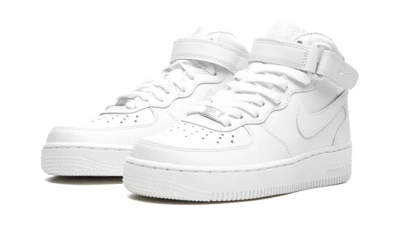 Nike Lifestyle AIR FORCE 1 '07 MID MNS WMNS 'Triple White' 