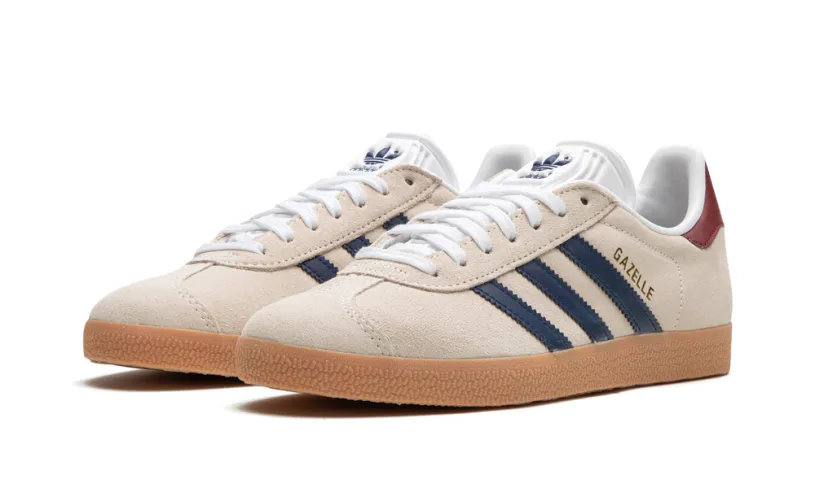 Adidas Gazelle Gazelle 'Off White / Dark Blue / Gum'