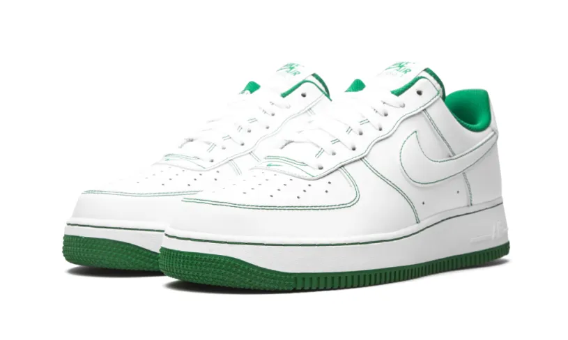 Nike Lifestyle Air Force 1 Low '07 'Contrast Stitch - White / Pine Green'