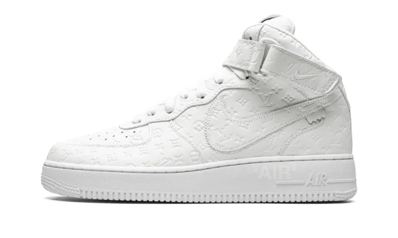 Nike Lifestyle Louis Vuitton Air Force 1 Mid 'Virgil Abloh - White/White'