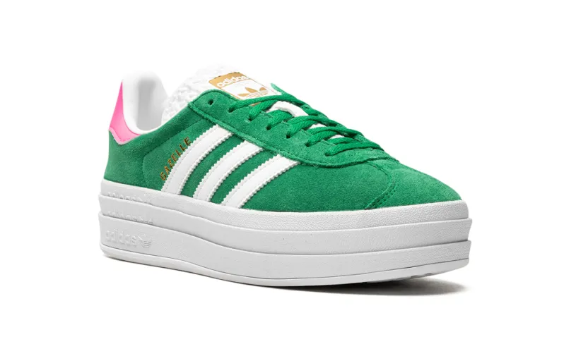 Adidas Gazelle Gazelle Bold WMNS 'Green Lucid Pink' 