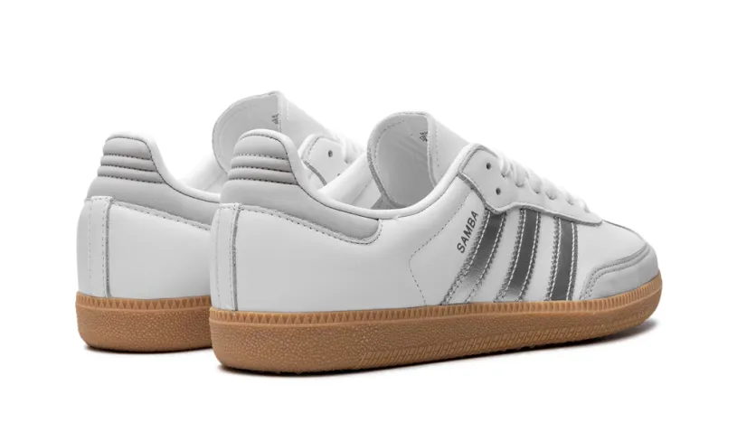 Adidas Samba Samba OG WMNS 'White Silver Metallic Grey' 