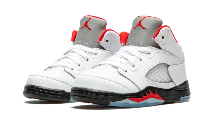 Air Jordan 5 Air Jordan 5 Retro TD 'Fire Red Silver Tongue 2020' 