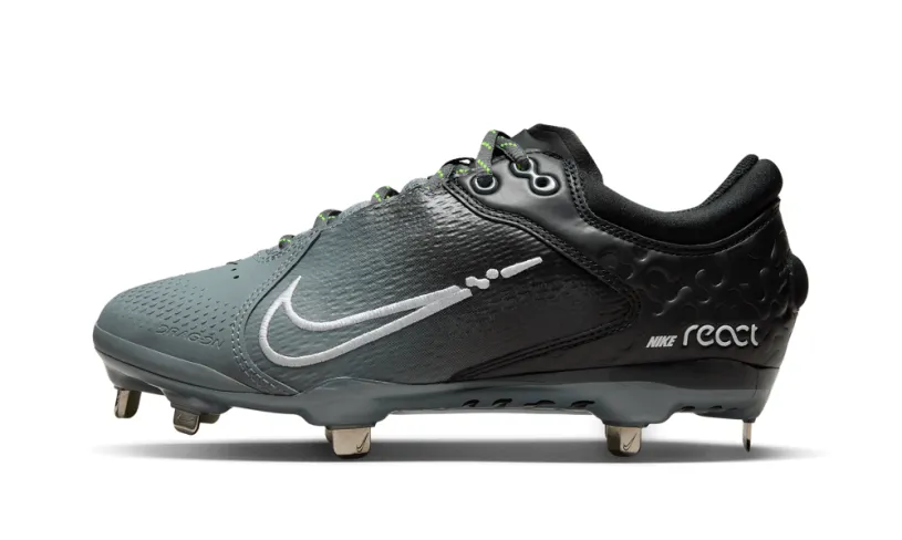 Nike Lifestyle HYPERDIAMOND 4 ELITE WMNS 'Black Cool Grey Volt White' 