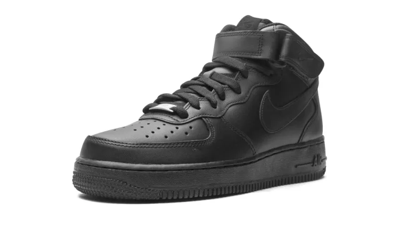 Nike Lifestyle Air Force 1 Mid '07 '2021 Release Triple Black' 