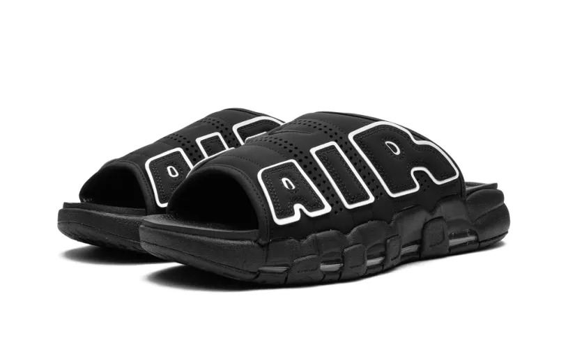 Nike Basketball Air More Uptempo Slide OG 'Black White' 