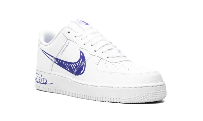 Nike Lifestyle Air Force 1 Low 'Scribble - Royal Blue' 