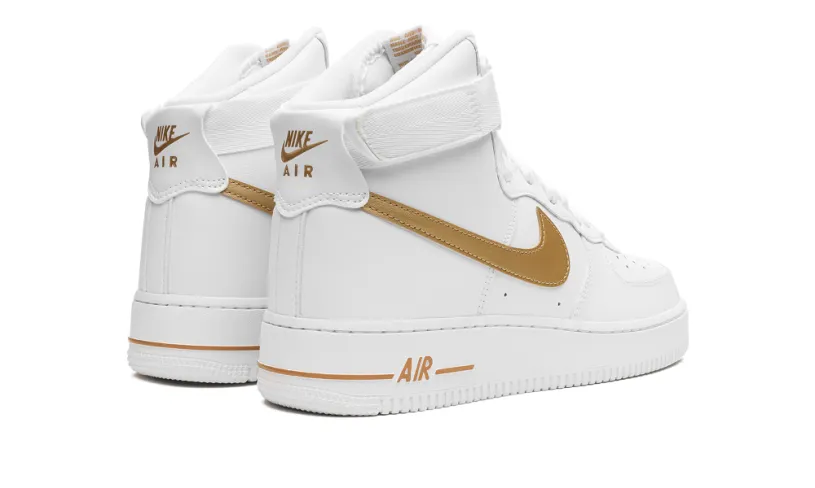 Nike Lifestyle AIR FORCE 1 WMNS 'White   Metallic Gold' 