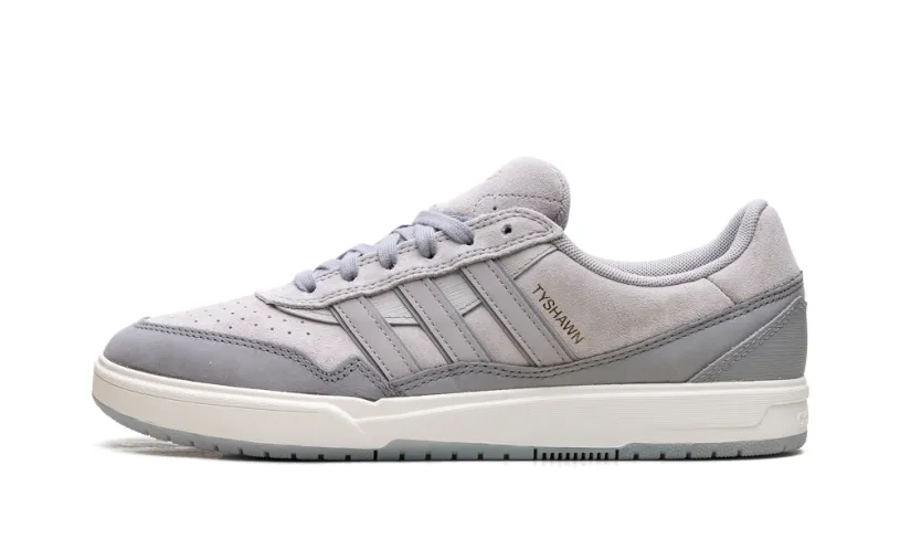 More Adidas Shoes Tyshawn II 'Light Onix Clear Granite Chalk White' 
