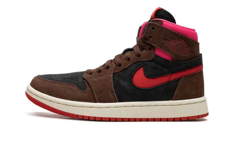 Air Jordan 1 AIR JORDAN 1 ZOOM AIR CMFT WMNS 'Cacao Wow Picante Red Black Hyper Pink' 