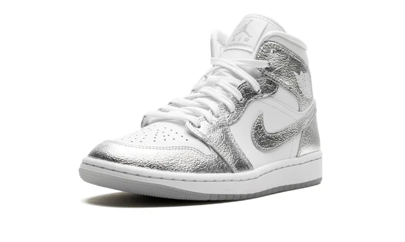 Air Jordan 1 Air Jordan 1 Mid SE WMNS 'Metallic Silver' 