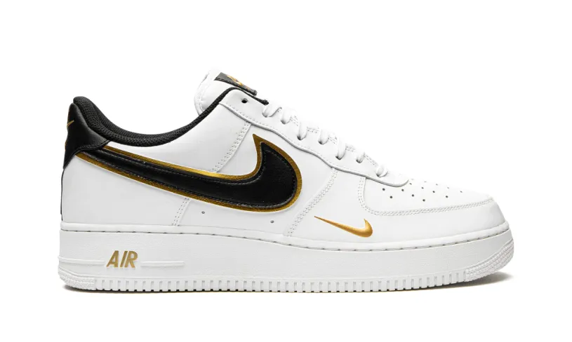 Nike Lifestyle Air Force 1 '07 LV8 'Double Swoosh - White   Black   Gold' 