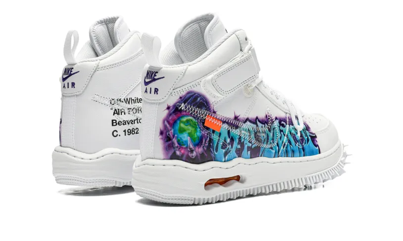 Nike Lifestyle Air Force 1 Mid 'Off-White - Graffiti White' 