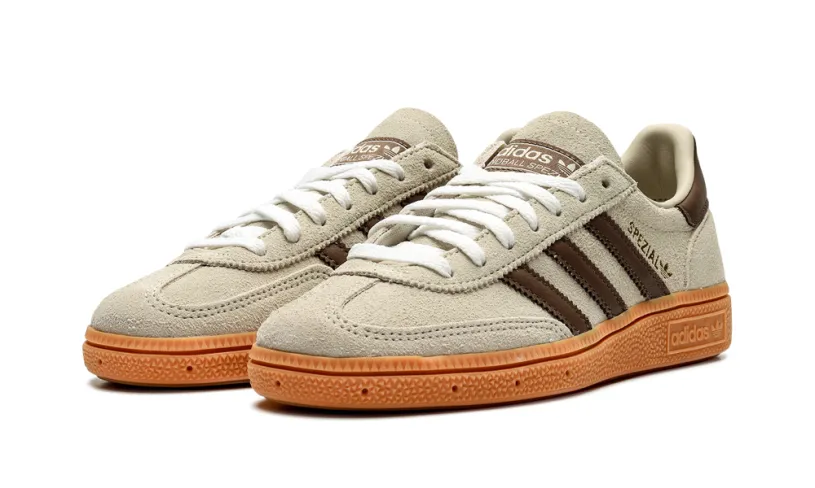 More Adidas Shoes Handball Spezial WMNS 'Off-White Earth Strata Gum' 