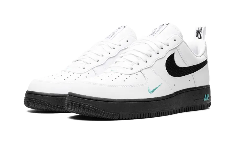 Nike Lifestyle Air Force 1 'White/Black Teal'