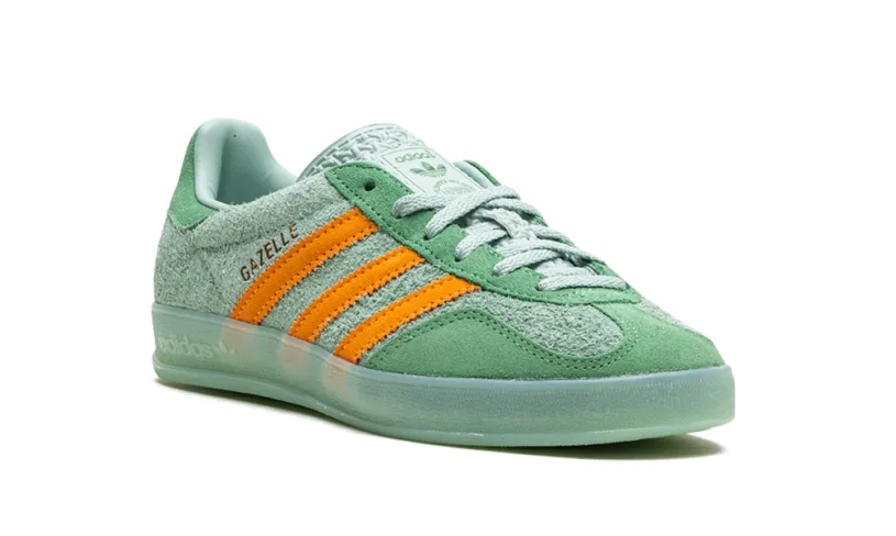 Adidas Gazelle Gazelle Indoor WMNS 'Hazy Green Crew Yellow' 