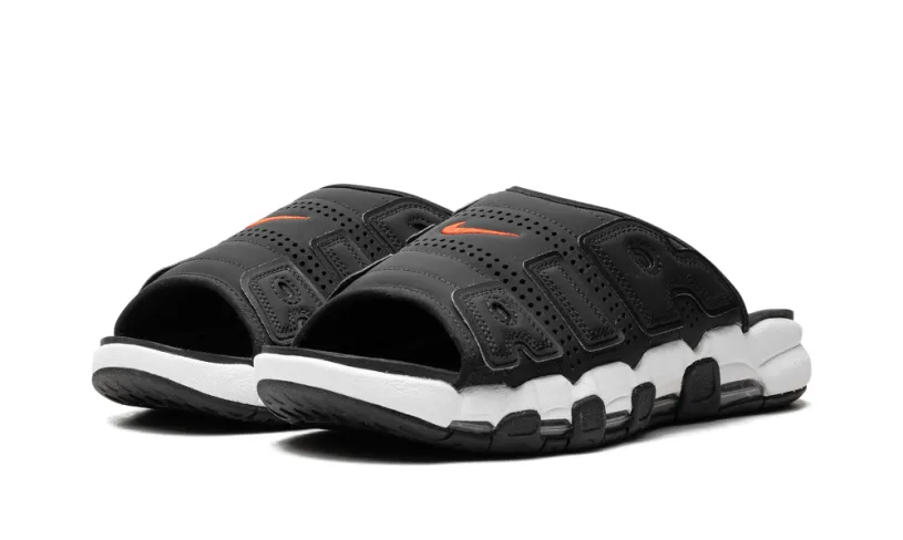 Nike Basketball Air More Uptempo Slide 'Black White Red'