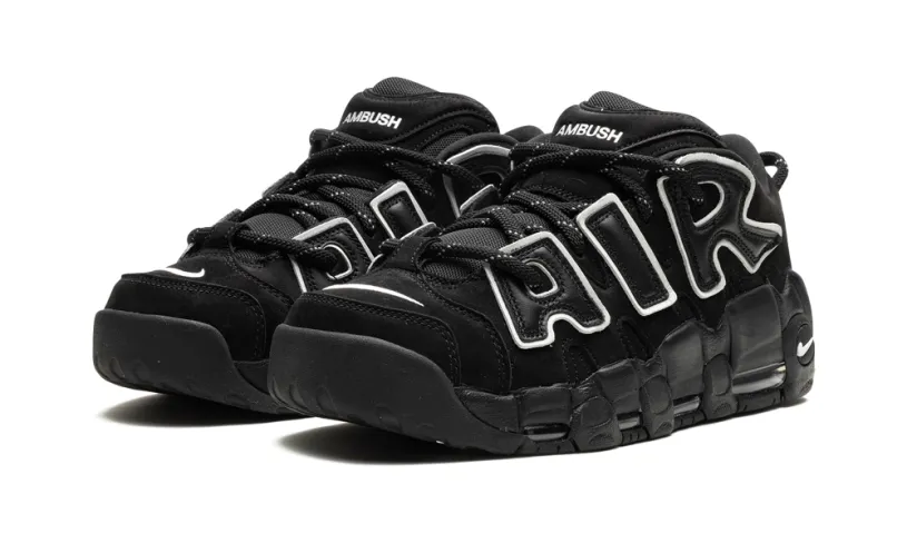 Nike Basketball Air More Uptempo Low 'AMBUSH - Black/White'