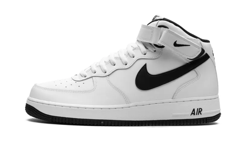 Nike Lifestyle Air Force 1 Mid 'White Black' 