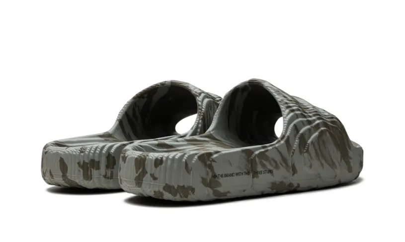 More Adidas Shoes Adilette 22 Slides 'Olive Strata Silver Green' 