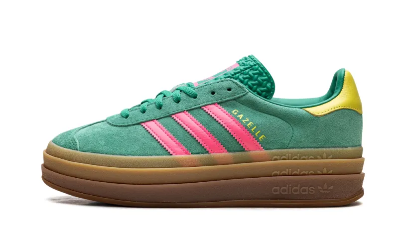 Adidas Gazelle Gazelle Bold WMNS 'Court Green Lucid Pink' 