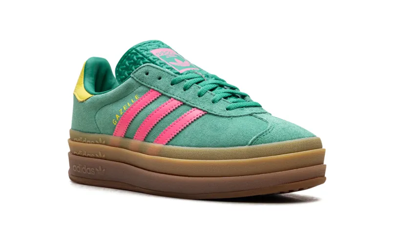 Adidas Gazelle Gazelle Bold WMNS 'Court Green Lucid Pink' 