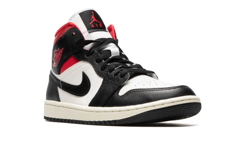 Air Jordan 1 AIR JORDAN 1 MID WMNS 'Black   Gym Red   Sail' 