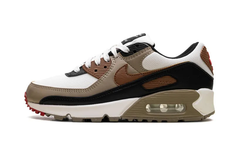 Nike Air Max Air Max 90 WMNS 'Phantom Black Fire Red Light British Tan'