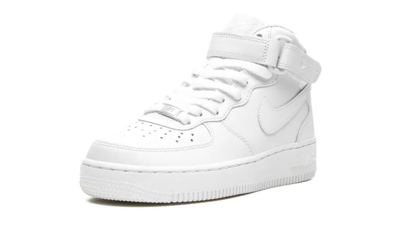 Nike Lifestyle AIR FORCE 1 '07 MID MNS WMNS 'Triple White' 