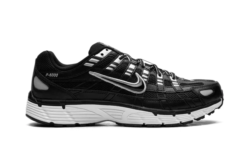 Nike Lifestyle P-6000 'Black White Metallic Silver' 