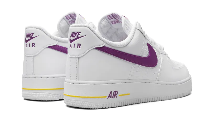 Nike Lifestyle Air Force 1 Low EMB 'Bold Berry Lakers'