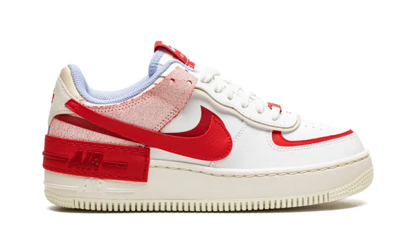 Nike Lifestyle AIR FORCE 1 LO SHADO MNS WMNS 'Red Cracked Leather'