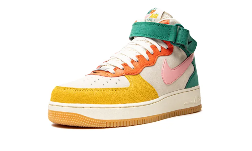 Nike Lifestyle Air Force 1 'Vivid Sulfur and Rush Orange' 