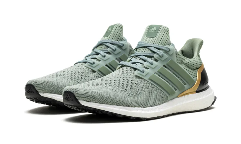 More Adidas Shoes Ultra Boost 1.0 'Silver Green Gold Metallic'