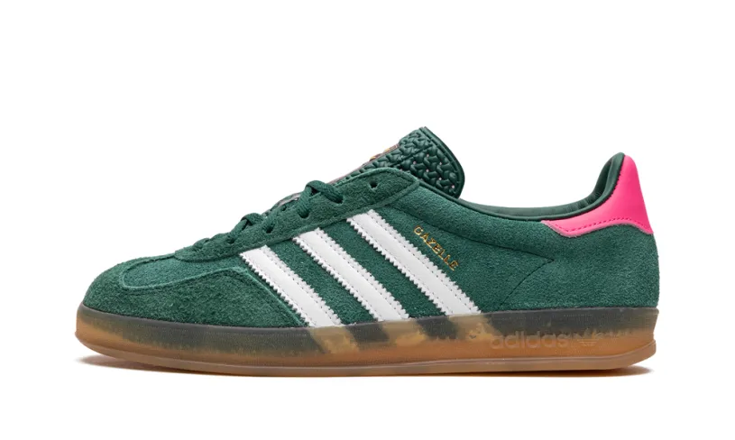 Adidas Gazelle GAZELLE INDOOR WMNS 'Collegiate Green   Lucid Pink' 